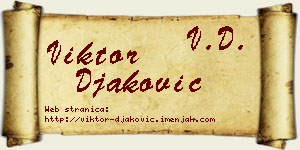 Viktor Đaković vizit kartica